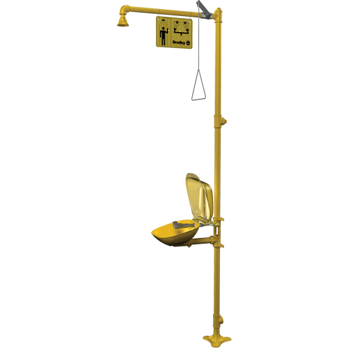 Halo Combination Emergency Shower & Eyewash Station Moffatt Supply & Specialties