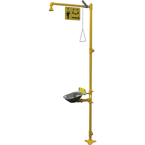 Halo Combination Emergency Shower & Eyewash Station Moffatt Supply & Specialties