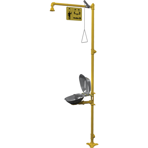 Combinaison de douche d'urgence & douche oculaire Halo Moffatt Supply & Specialties