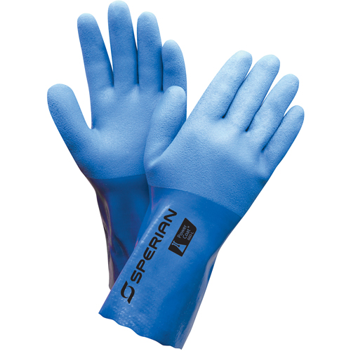Triple Dip Gloves, Size X-Large/10, 12" L, PVC, Flock-Lined Inner Lining, 35-mil Moffatt Supply & Specialties