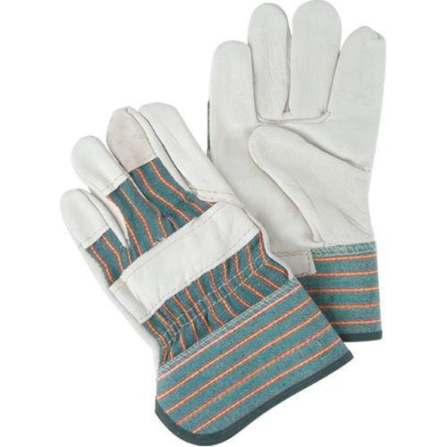 Abrasion-Resistant Fitter's Gloves, Ladies, Grain Cowhide Palm Moffatt Supply & Specialties