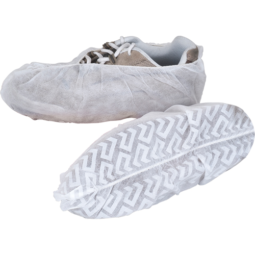 Shoe Covers, X-Large, Polypropylene, White Moffatt Supply & Specialties