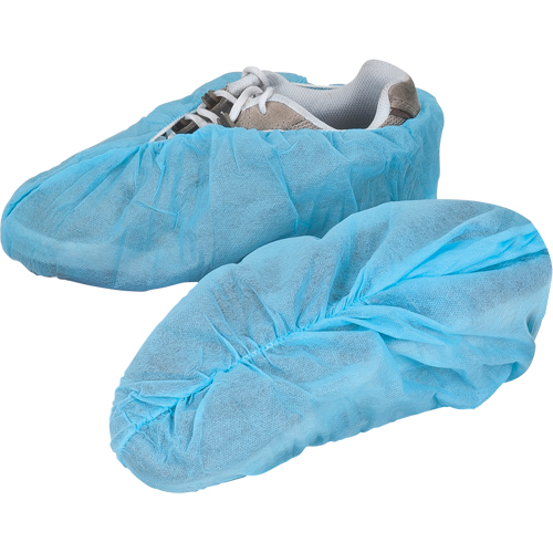 Shoe Covers, Large, Polypropylene, Blue Moffatt Supply & Specialties