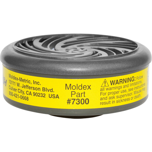7000/9000 Series Respirator Filters, Gas/Vapour Cartridge, Organic Vapour/Acid Gas Moffatt Supply & Specialties