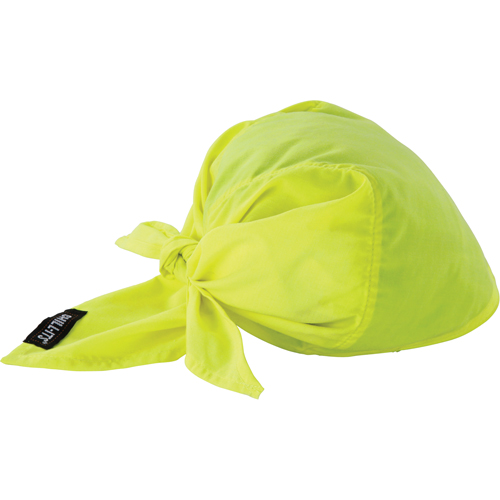 Chill-Its&reg; 6710CT Cooling Triangle Hats, High Visibility Lime-Yellow Moffatt Supply & Specialties