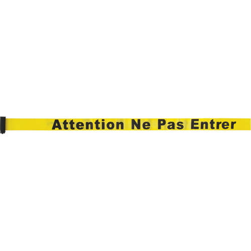 Cartouche de ruban pour assembler votre propre barri&egrave;re de contr&ocirc;le des foules, Attention ne pas entrer, 7', Ruban Jaune Moffatt Supply & Specialties