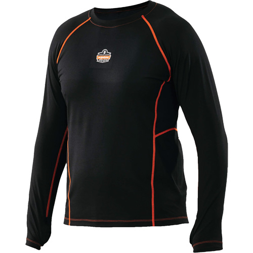 Long Sleeve Thermal Shirts, Men's, Medium, Black Moffatt Supply & Specialties