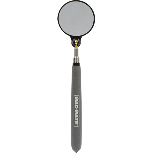 Inspection Mirror, Circular, 2-1/4" L x 2-1/4" W, Telescopic Moffatt Supply & Specialties