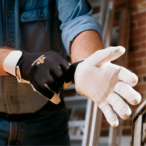 Gants antivibrations Air Glove, Taille Moyen, Paume Cuir perl&eacute; Moffatt Supply & Specialties