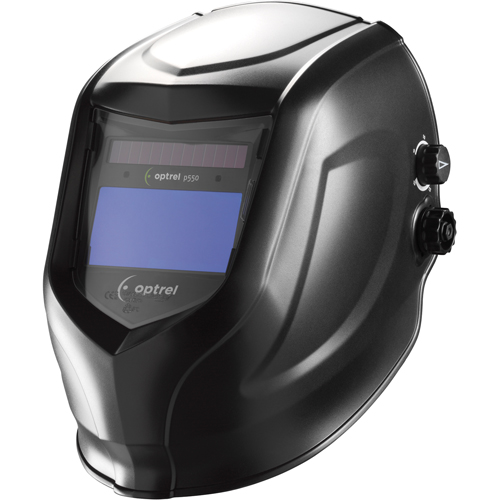 p550 Welding Helmets, 3.94" L x 1.97" W View Area, 9 - 13 Shade Range, Black Moffatt Supply & Specialties