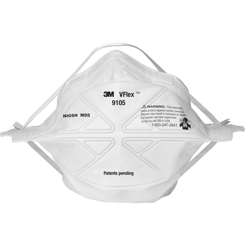 Respirateurs contre les particules 9105S V-Flex, N95, Certifi&eacute; NIOSH, Petit Moffatt Supply & Specialties