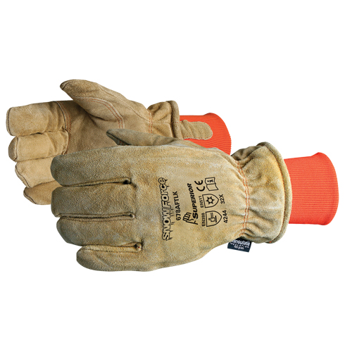 SnowForce Brown Freezer Glove, One Size, Grain Cowhide Palm, Thinsulate Inner Lining Moffatt Supply & Specialties