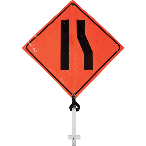 Narrow Road Pole Sign, 24" x 24", Vinyl, Pictogram Moffatt Supply & Specialties