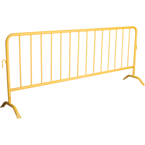 Portable Barrier, Interlocking, 102" L x 40" H, Yellow Moffatt Supply & Specialties