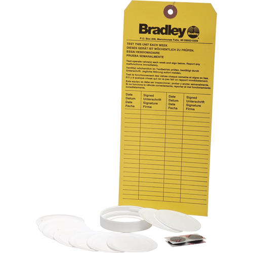 Recharge pour trousse d'inspection de douche oculaire portative Moffatt Supply & Specialties