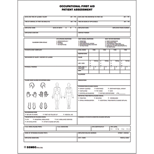 Diagramme d'&eacute;valuation du patient Moffatt Supply & Specialties