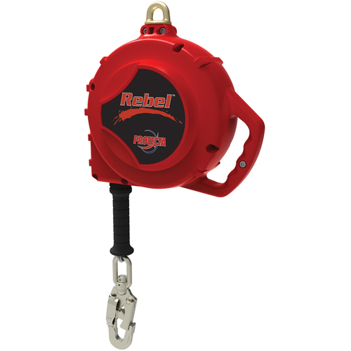Rebel Self Retracting Lifeline, 33', Galvanized Steel, Swivel Moffatt Supply & Specialties