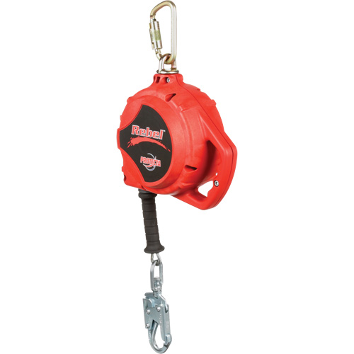Rebel Self Retracting Lifeline, 33', Galvanized Steel, Swivel Moffatt Supply & Specialties