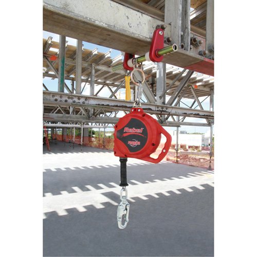 Rebel Self Retracting Lifeline, 33', Galvanized Steel, Swivel Moffatt Supply & Specialties