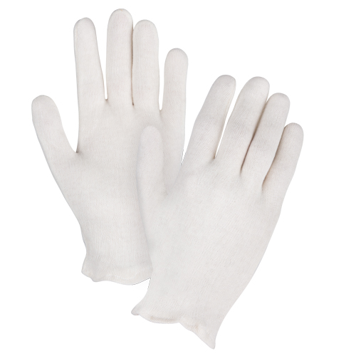 Gants d'inspection de poids moyen, Poly/coton, Poignet &agrave; ourlet, Hommes Moffatt Supply & Specialties
