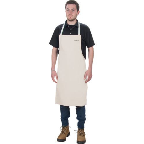 Apron, Cotton, 36" L x 29" W, Natural Moffatt Supply & Specialties