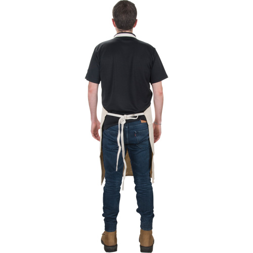 Apron, Cotton, 36" L x 29" W, Natural Moffatt Supply & Specialties