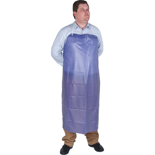 Lightweight Apron, Vinyl, 45" L x 36" W, Blue Moffatt Supply & Specialties