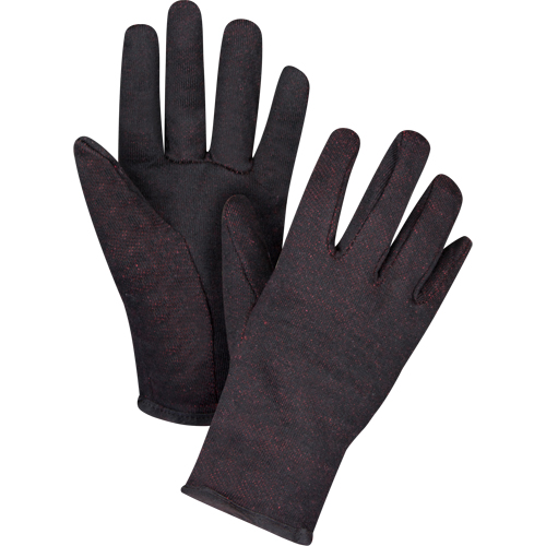 Gants de jersey, Grand, Brun, Molleton rouge, &agrave; enfiler Moffatt Supply & Specialties
