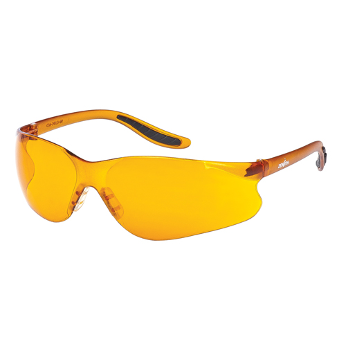Z500 Series Safety Glasses, Orange Lens, Anti-Scratch, ANSI Z87+/Meets/Exceeds CSA Z94.3 Moffatt Supply & Specialties