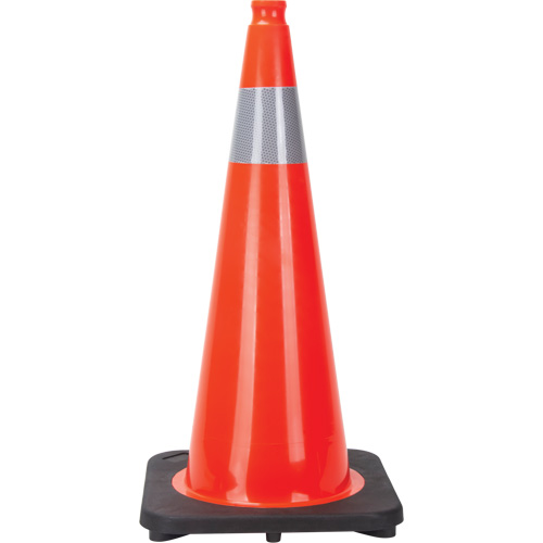 Traffic Cone, 28", Orange, 4" Reflective Collar(s) Moffatt Supply & Specialties