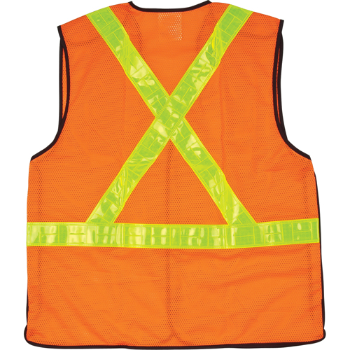 Veste de s&eacute;curit&eacute; pour la circulation d&eacute;tachable en cinq points, Orange haute visibilit&eacute;, 2T-Grand, Polyester Moffatt Supply & Specialties