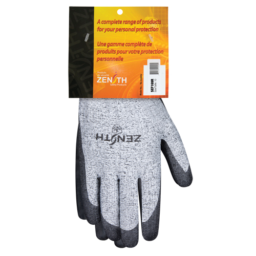 Seamless Stretch Cut-Resistant Gloves, Size 10, 13 Gauge, Polyurethane Coated, HPPE Shell, EN 388 Level 5 Moffatt Supply & Specialties