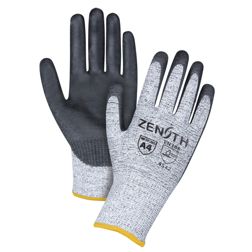 Seamless Stretch Cut-Resistant Gloves, Size 2X-Large/11, 13 Gauge, Polyurethane Coated, HPPE Shell, ANSI/ISEA 105 Level 4/EN 388 Level 5 Moffatt Supply & Specialties