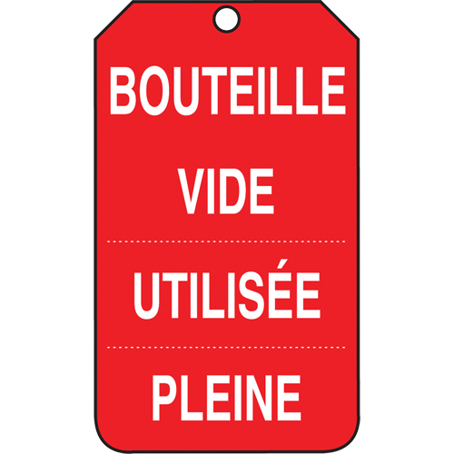 &eacute;tiquettes de s&eacute;curit&eacute; d'inspection et de contr&ocirc;le de l'&eacute;tat de l'&eacute;quipement, Papier cartonn&eacute;, 3-3/8" la x 5-7/8" h, Français Moffatt Supply & Specialties