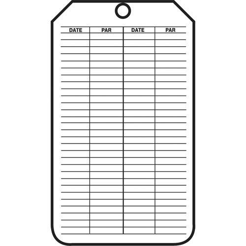 &eacute;tiquettes de s&eacute;curit&eacute; d'inspection et de contr&ocirc;le de l'&eacute;tat de l'&eacute;quipement, Papier cartonn&eacute;, 3-1/8" la x 5-7/8" h, Français Moffatt Supply & Specialties