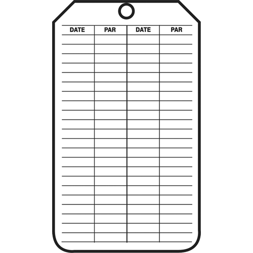 &eacute;tiquettes de s&eacute;curit&eacute; d'inspection et de contr&ocirc;le de l'&eacute;tat de l'&eacute;quipement, Papier cartonn&eacute;, 3-1/8" la x 5-7/8" h, Français Moffatt Supply & Specialties