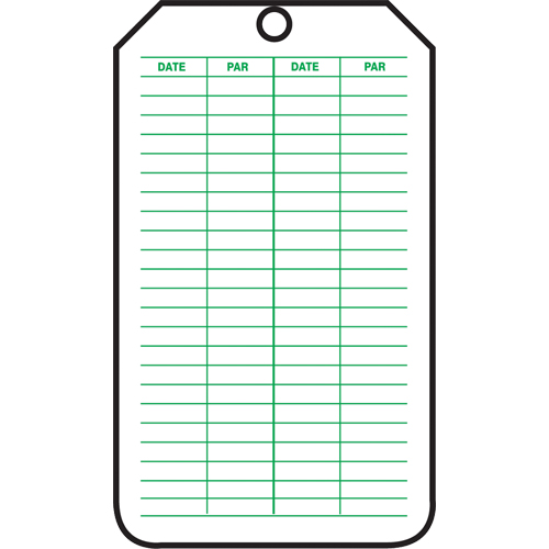 &eacute;tiquettes de s&eacute;curit&eacute; d'inspection et de contr&ocirc;le de l'&eacute;tat de l'&eacute;quipement, Papier cartonn&eacute;, 3-1/8" la x 5-7/8" h, Français Moffatt Supply & Specialties