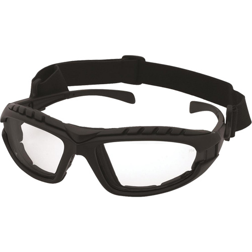 Lunettes de s&eacute;curit&eacute; &agrave; monture noire Dustdevil, Lentille Transparent, Antibu&eacute;e/Anti-&eacute;gratignures, ANSI Z87+/R&eacute;pond ou surpasse la norme CSA Z94.3 Moffatt Supply & Specialties