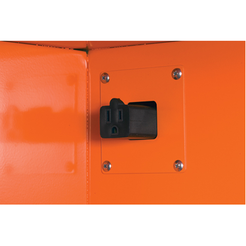 Armoires de rangement pour pr&eacute;paration aux situations d'urgence, Acier, 4 Tablettes, 65" h x 43" la x 18" P, Orange Moffatt Supply & Specialties