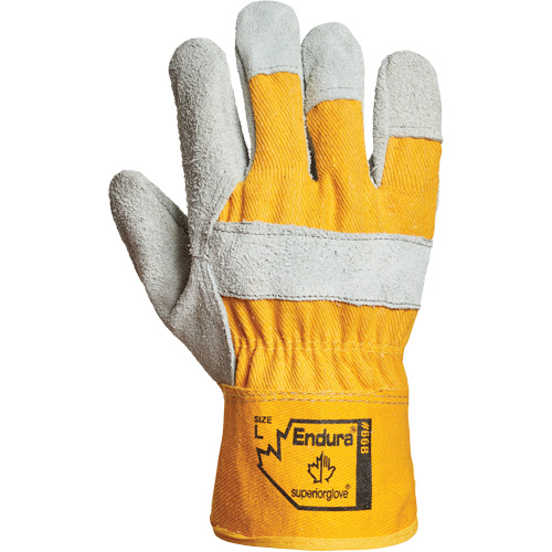Endura&reg; Fitter Gloves, Large, Split Leather Palm, Cotton Inner Lining Moffatt Supply & Specialties