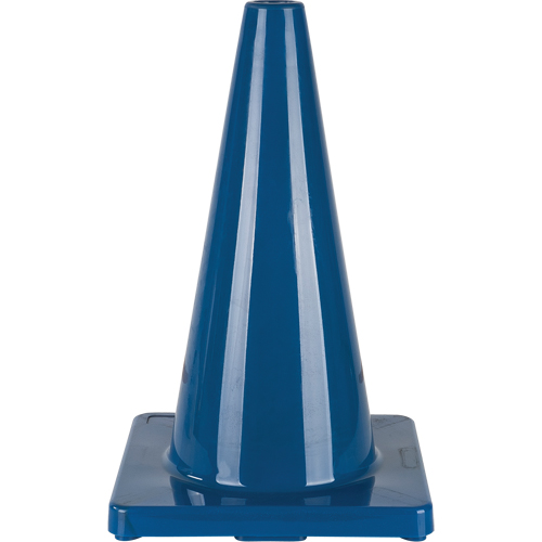 C&ocirc;ne de couleur pour la signalisation, 18", Bleu Moffatt Supply & Specialties