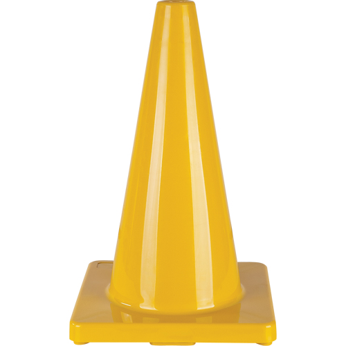 Coloured Traffic Cone, 18", Yellow Moffatt Supply & Specialties