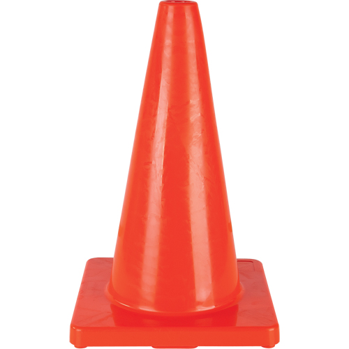 C&ocirc;ne de couleur pour la signalisation, 18", Orange Moffatt Supply & Specialties