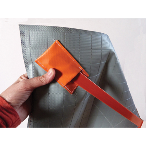 Arrow Roll-Up Temporary Conditions Sign , 24" x 24", Vinyl, Pictogram Moffatt Supply & Specialties