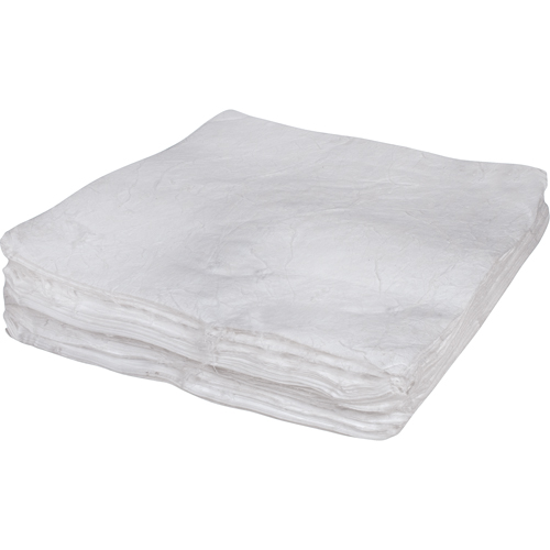 Feuilles absorbantes souffl&eacute;es de premi&egrave;re qualit&eacute;, Huile seulement, 30" x 30", 50 gal. d'absorption Moffatt Supply & Specialties