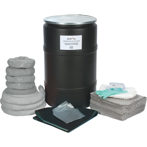 Spill Kit, Universal, Drum, 55 US gal. Absorbancy Moffatt Supply & Specialties