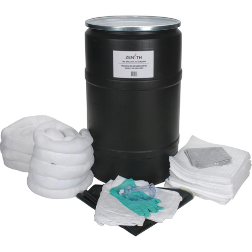 Spill Kit, Oil Only, Drum, 55 US gal. Absorbancy Moffatt Supply & Specialties