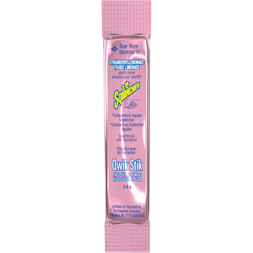 Sqwincher&reg; Boisson de r&eacute;hydratation ZERO Qwik Stik, Emballage-portion, Limonade aux fraises Moffatt Supply & Specialties