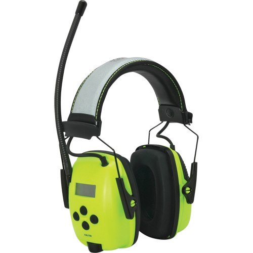 Howard Leight Sync Radio Hi-Visibility Earmuffs, Headband Style, 25 dB Moffatt Supply & Specialties