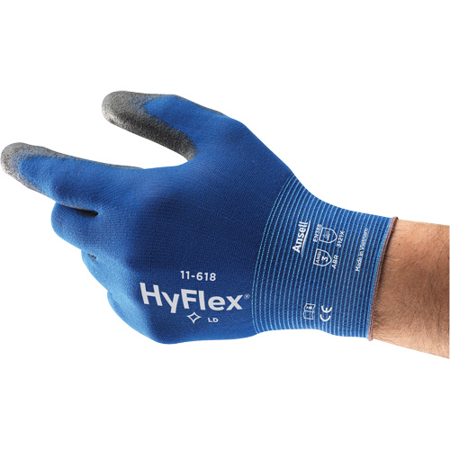 Gants Hyflex 11-618, 10/T-Grand, R&ecirc;vetement Polyur&eacute;thane, Calibre 18, Enveloppe en Nylon Moffatt Supply & Specialties